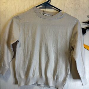 Zara Light Beige Knit Top